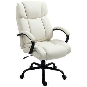 Executive Office Chair with Wide Seat, Computer Desk Chair with Adjustable Height, Swivel Wheels - 1 of 4