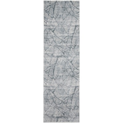 Atwell Transitional Abstract Blue/Gray/Ivory Area Rug