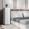 Sorbus Narrow 6 Drawers Nightstand with Steel Frame, Wood Top, Easy Pull Fabric Bins for Home, Bedroom, Office & Dorm - 2 of 4