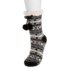 MUK LUKS Women's Tall Cabin Sox (1 Pair Pack) - 1 of 3