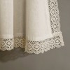 Rosalie Window Curtain Panels Ivory 54X45 Set - 4 of 4