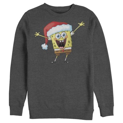 Men's SpongeBob SquarePants Happy Santa Sweatshirt