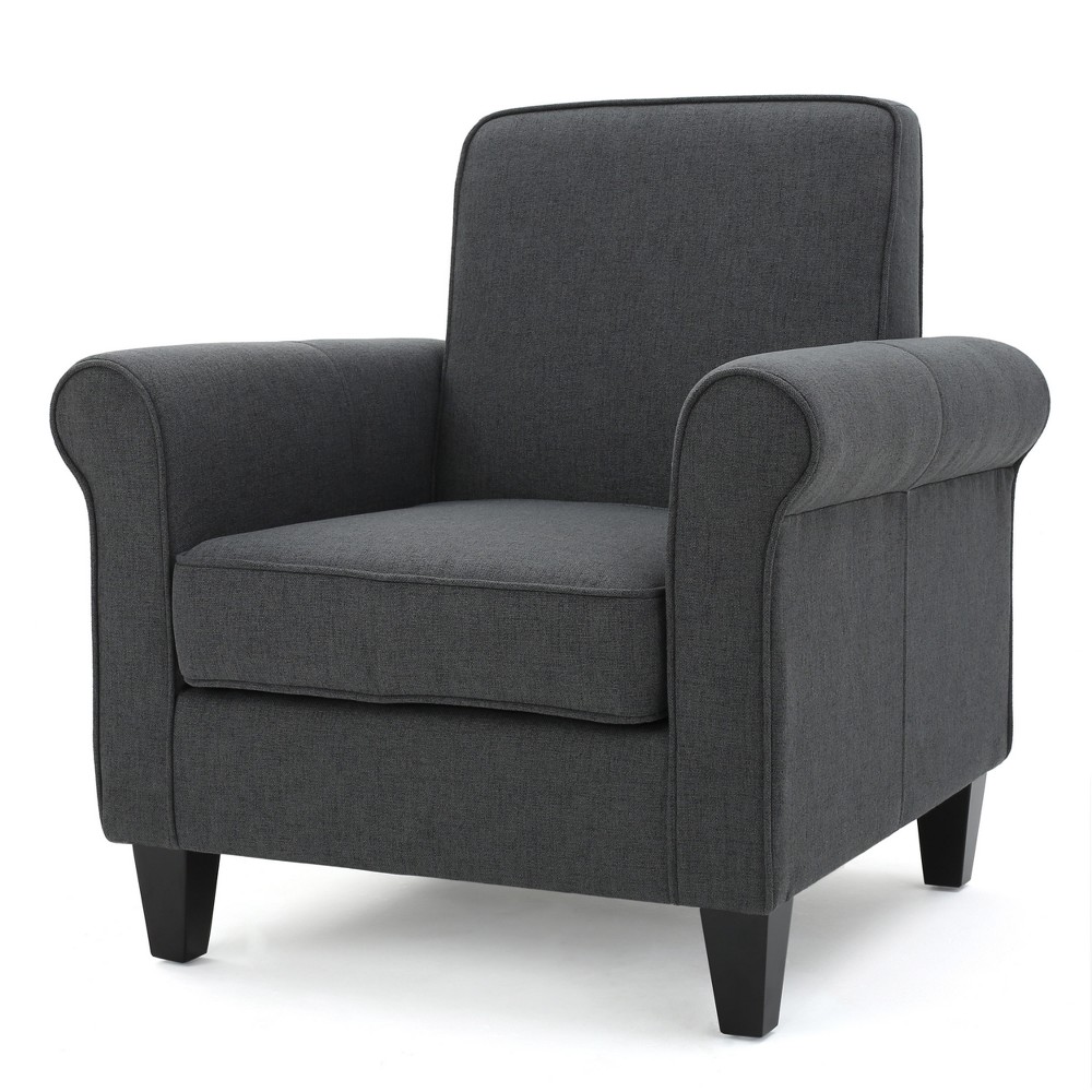 Photos - Chair Freemont Club  Dark Gray - Christopher Knight Home