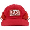 Adult Budweiser Embroidered Bud Logo Striped Rounded Bill Hat - 2 of 4