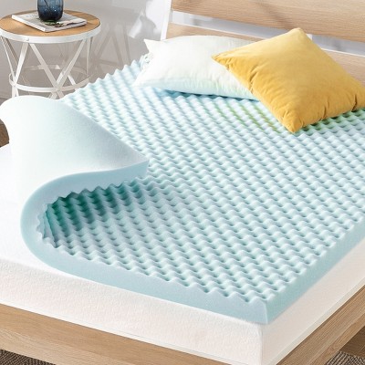 Mellow Egg Crate Memory Foam Cooling Gel Infusion 3" Mattress Topper
