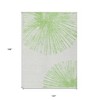 Artichoke Green And Ivory Abstract Washable Indoor Outdoor Area Rug - 3 of 4
