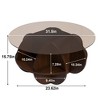Hrinhom 31.5"W Round Coffee Table with Storage - 4 of 4