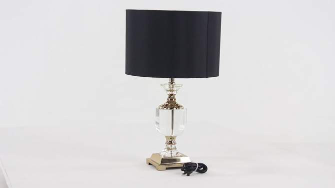 Crystal Table Lamp with Drum Shade Gold - Olivia &#38; May, 2 of 21, play video