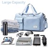Hachikiko Travel Duffel Bag with Shoe Compartment & Dry-Wet Separated Pocket - Sports Gym Weekender Overnight Bag - 4 of 4