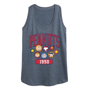 Women's - Peanuts - Peanuts Crew Athletic Graphic Racerback Tank - 1 of 4