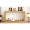 Square-Shaped Design Console Table with Bottom Shelf, Multi-Functional Entryway Table for Entrance, Corridor, Living Room, or Foyer - 3 of 4
