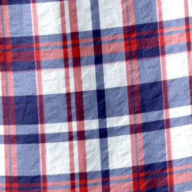red white blue plaid