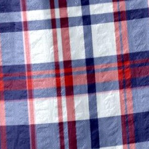 red white blue plaid