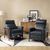 Set of 2 Camilo 32.75 Wide Genuine Leather Power Recliner | Artful Living Design - 2 of 4