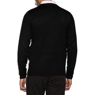 Men's Crew Neck Sweater Slim Fit Lightweight Sweatshirts Knitted Pullover for Casual Or Dressy Wear