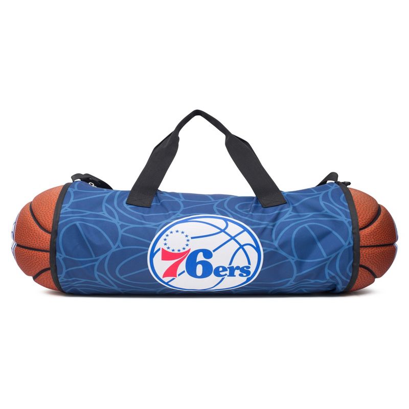 NBA Philadelphia 76ers 10&#34; Collapsible Basketball Duffel Bag, 3 of 6