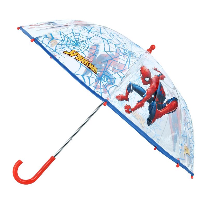 Textiel Trade Marvel Kid's Spiderman Transparent Stick Umbrella, 1 of 4
