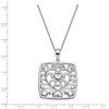 Black Bow Jewelry Sterling Silver I Care About What You're Going Through Necklace, 18 In - 4 of 4