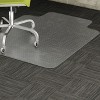 Lorell - Standard Lip Low-pile Chairmat - Carpeted Floor - Lip Size 10" - Vinyl - Clear - 48" - 2 of 4