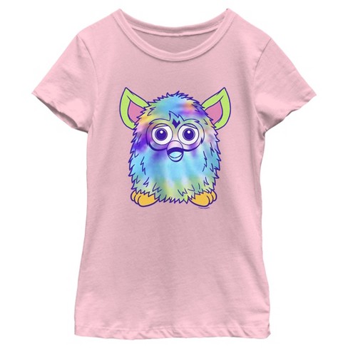 Girl s Furby Galaxy Look T Shirt Light Pink X Small