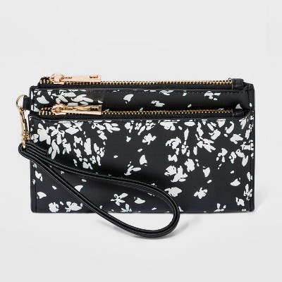 Floral Print Wristlet Pouch - A New Day™