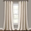 Luxury Modern Geo Linen Like Embroidery Border Window Curtain Panel Neutral Single 52X84 - 2 of 4