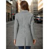 INSPIRE CHIC Women's Notched Lapel Single Breasted Outwear Fall coat - 4 of 4