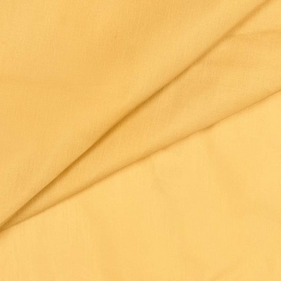 Yellow Polyester-Cotton Rod Pocket Tailored Tier Curtains