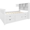 Polibi Twin Size Captain’s Bed with Storage Headboard & 4 Drawers - 3 of 4