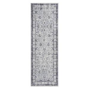 COZONY Washable Runner Rug for Hallway Kitchen, Non-Slip Soft Floral Carpet with Rubber Backing for Laundry Room, Bedroom, Bathroom Area Rug - 1 of 4