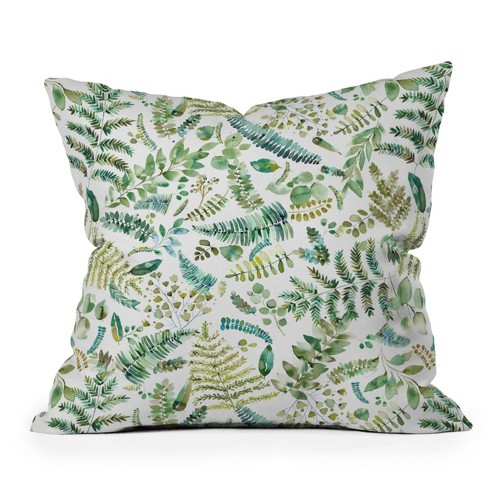 Ninola Design Botanical Collection Square Throw Pillow Green - Deny Designs - image 1 of 4