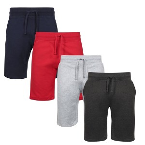 Men's Ultra Soft French Terry Shorts Value 4 Pack - 1 of 4