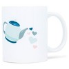 Elanze Designs Tea is my Spirit Animal Teapot 11 Ounce White Ceramic Coffee Mug - 2 of 2
