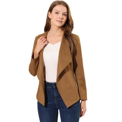 Women's long open outlet front jacket