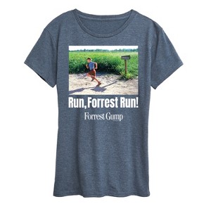 Women's - Forrest Gump - Run Forrest Run Short Sleeve Graphic T-Shirt - 1 of 4