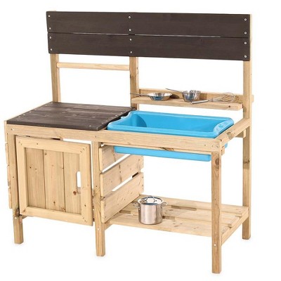 HearthSong - Indoor / Outdoor Mud Kitchen for Kids Outdoor Play