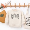 Embroidered Boo Arched - Toddler Graphic Sweatshirt - 2 of 4