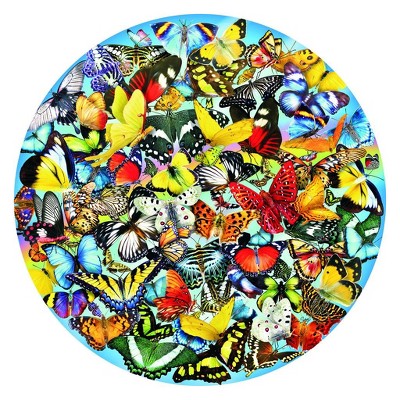 Sunsout Butterflies In The Round 1000 Pc Round Jigsaw Puzzle 34953 : Target