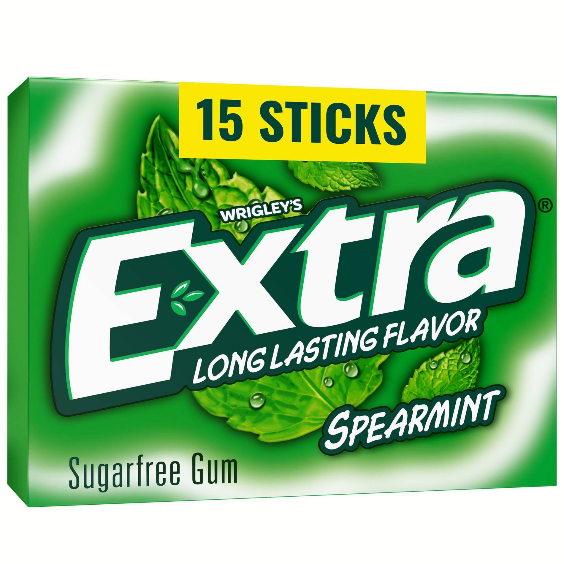 Extra Spearmint Sugar-Free Chewing Gum - 15ct