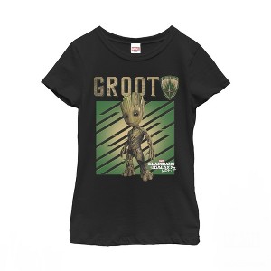 Girl's Marvel Guardians of the Galaxy Vol. 2 Groot Growth T-Shirt - 1 of 3