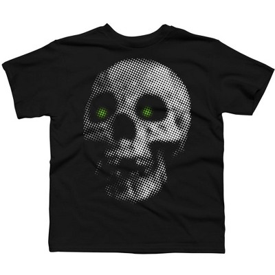 Boy's Design By Humans Giant Halloween Skull By robotface T-Shirt