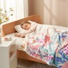 Cozy Bliss Kid Throw Reversible Plush Throw Blanket Printed Bedding Blanket,Twin for kids(PINK) - 2 of 4