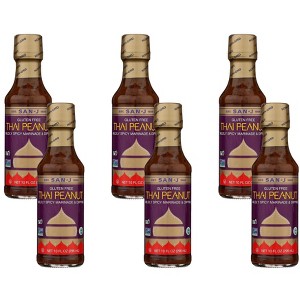San J Gluten Free Mildly Spicy Marinade and Dipping Sauce - 6 pack, 10 oz - 1 of 3