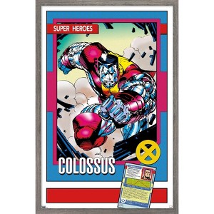 Trends International Marvel Trading Cards - Colossus Framed Wall Poster Prints - 1 of 4