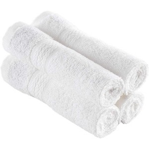 REGAL RUBY 4 Pieces Washcloths Bath Linen Set Quick-Dry, Highly Absorbent, Soft Feel Towels, Premium Quality Flannel Face Cloths - 1 of 4