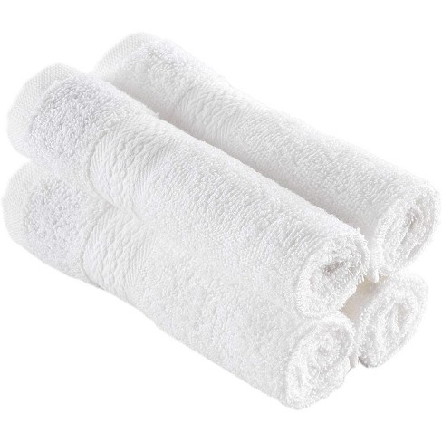 REGAL RUBY 4 Pieces Washcloths Bath Linen Set Quick-Dry, Highly Absorbent, Soft Feel Towels, Premium Quality Flannel Face Cloths - image 1 of 4