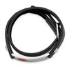 Black Bow Jewelry Ladies Stainless Steel Leather Medical I.D. Wrap Bracelet, 6.75 Inch - 2 of 4