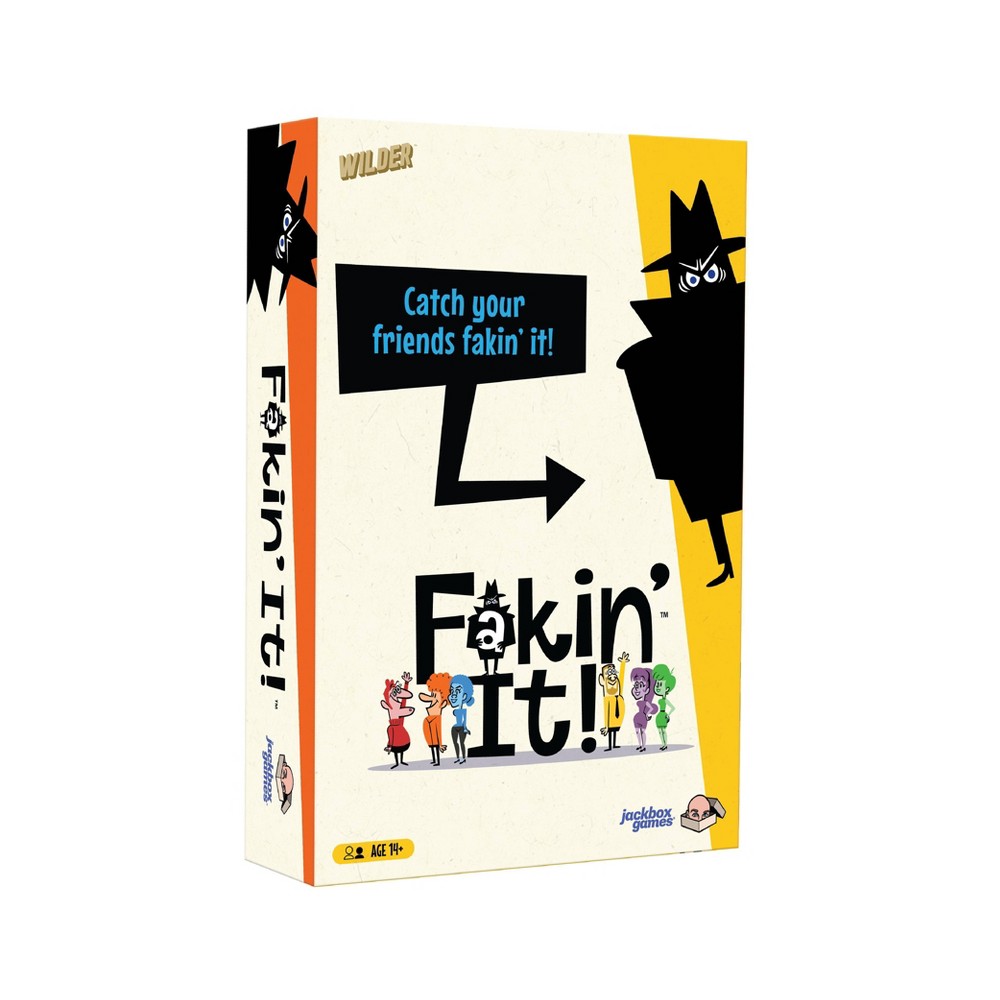 Wilder Games Jackbox: Fakin' It Card Game: Creative Thinking Party Game for 2-6 Players, Includes Cards & Tokens