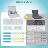 Aoodor Outdoor Deep Seat Chair Cushion Set, Olefin Fabric, Slipcover with Sponge Foam, (Set of 2 Seats, 2 Backs, 2 Lumbar Pillows) - 4 of 4