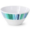 Gibson Home Tropical Sway Orleans 12 Piece 6 Inch Melamine Bowl Set in White and Blue - 3 of 4